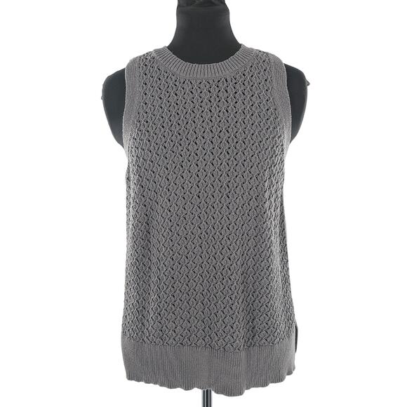 A New Day Women's Crew Neck Tank Sweater Vest Pullover Charcoal Gray Medium - Picture 1 of 11